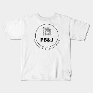 PB&J Logo BLK Kids T-Shirt